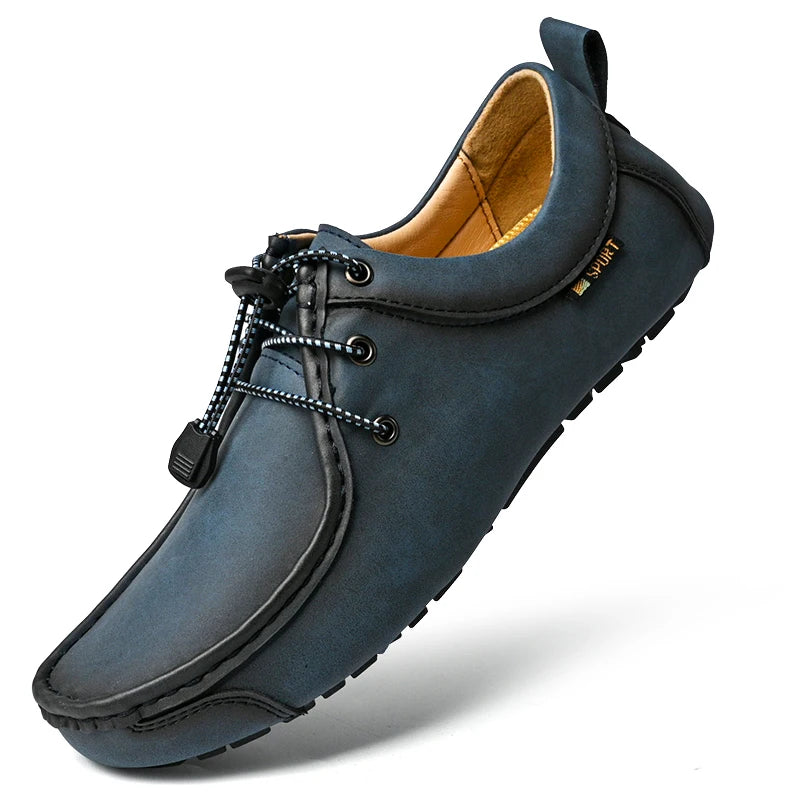 Mocasines de Cuero Premium para Hombre - Zapatos Casuales Estilo Loafer