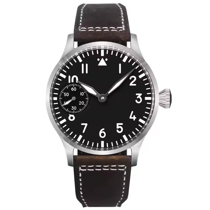 Reloj Mecánico Semi-Automático 42mm - Diseño Piloto Premium - 4 Colores