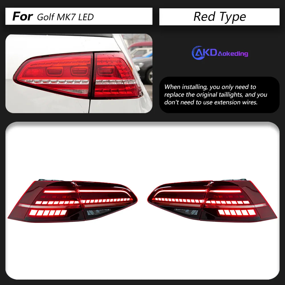 Luces LED Traseras para VW Golf 7 / 7.5 (2013-2020) - Intermitente Dinámico con Animación