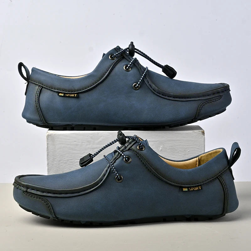 Mocasines de Cuero Premium para Hombre - Zapatos Casuales Estilo Loafer