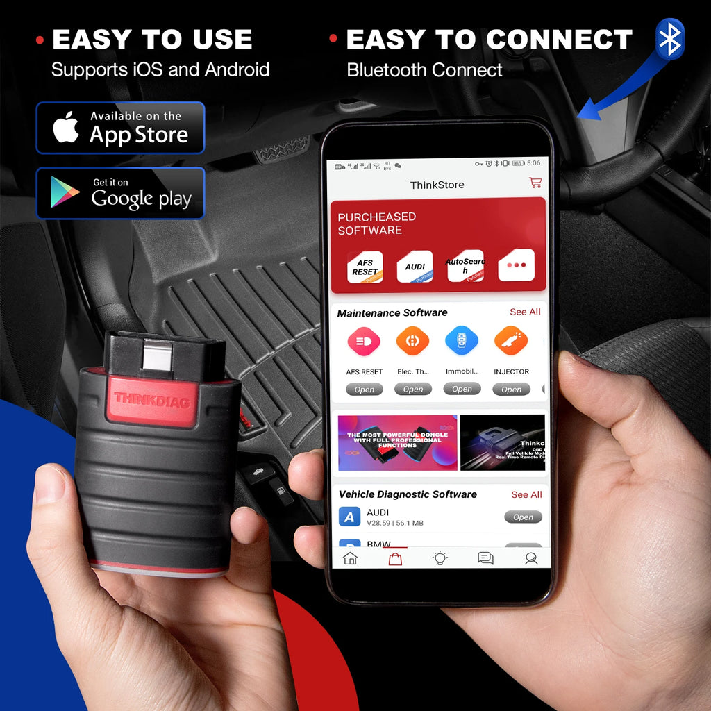 ThinkDiag OBD2 Scanner Profesional 12V - Diagnóstico Completo Bluetooth | Envío Rápido EU