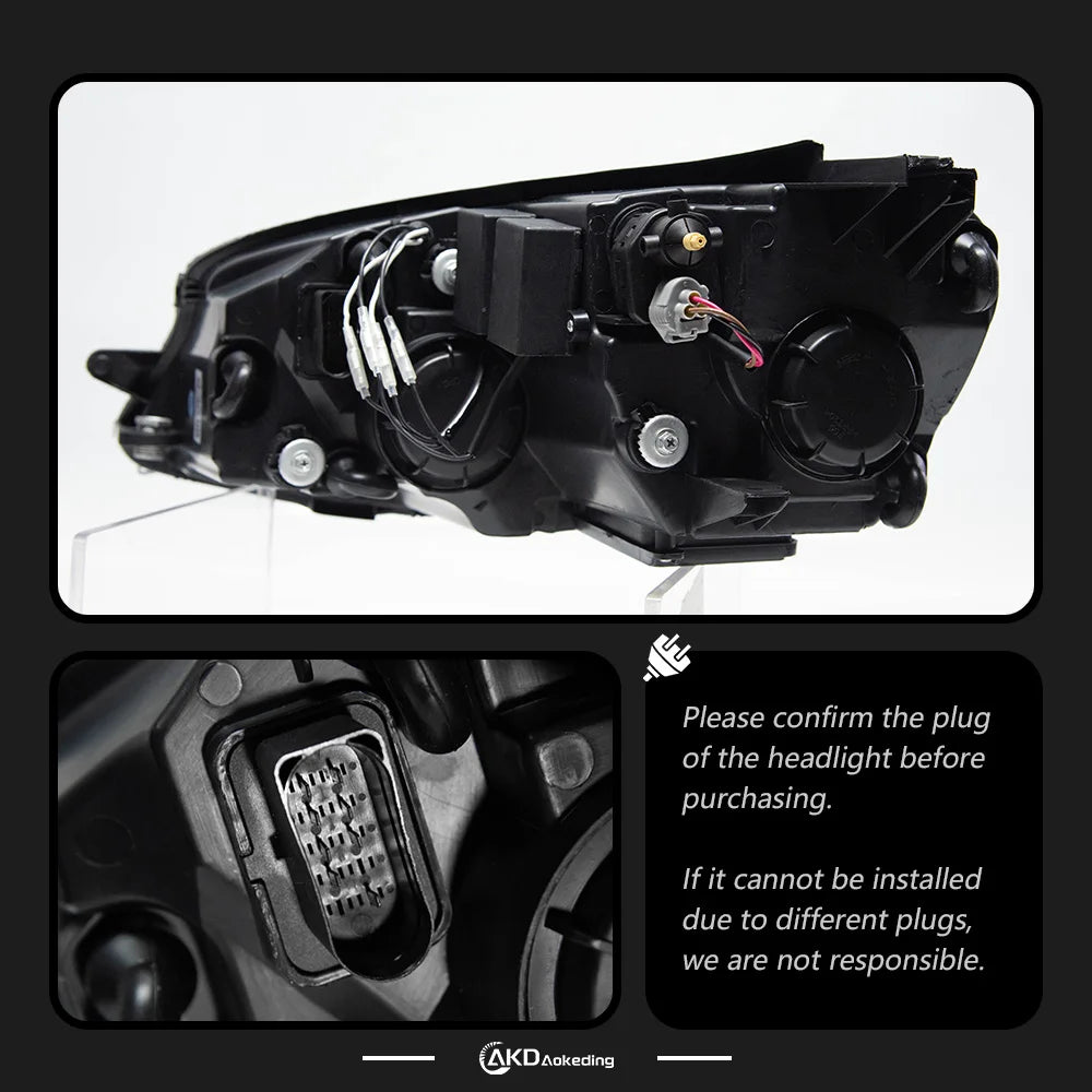 Faros LED para VW Golf MK7/MK7.5 - Upgrade Halógeno a LED - TANLUZE 10000LM 6000K