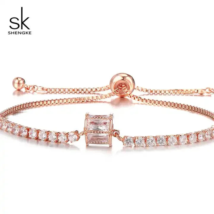 Set de Joyería Elegante para Mujer con Reloj de Cuarzo, Collar y Aretes - SHENGKE