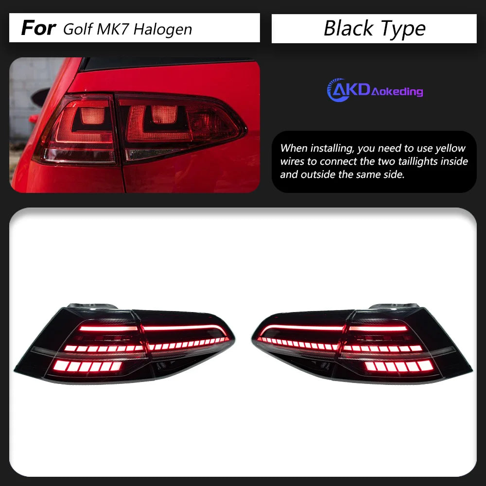 Luces LED Traseras para VW Golf 7 / 7.5 (2013-2020) - Intermitente Dinámico con Animación