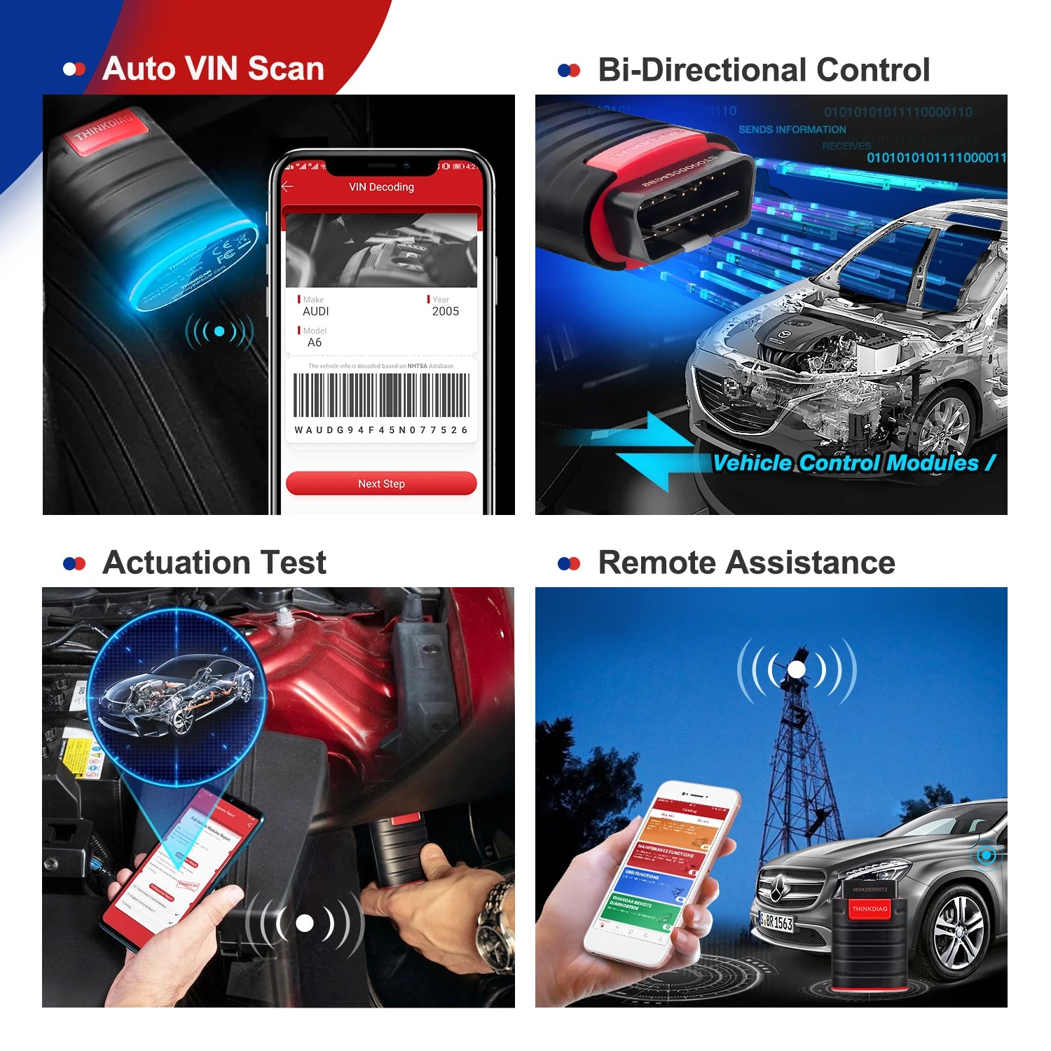 ThinkDiag OBD2 Scanner Profesional 12V - Diagnóstico Completo Bluetooth | Envío Rápido EU