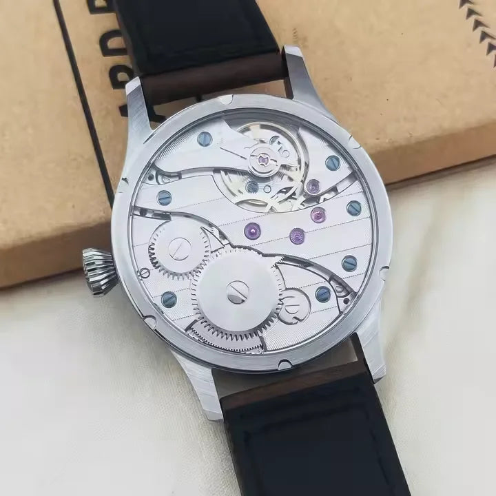 Reloj Mecánico Semi-Automático 42mm - Diseño Piloto Premium - 4 Colores