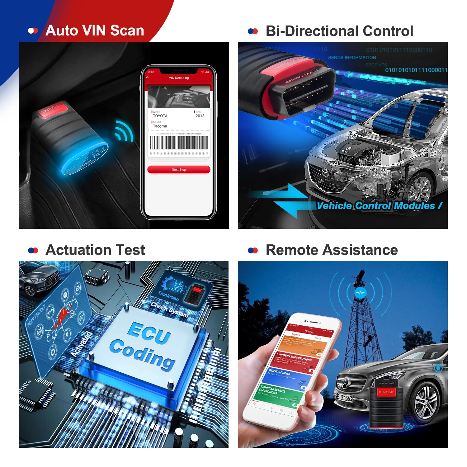 ThinkDiag OBD2 Scanner Profesional 12V - Diagnóstico Completo Bluetooth | Envío Rápido EU