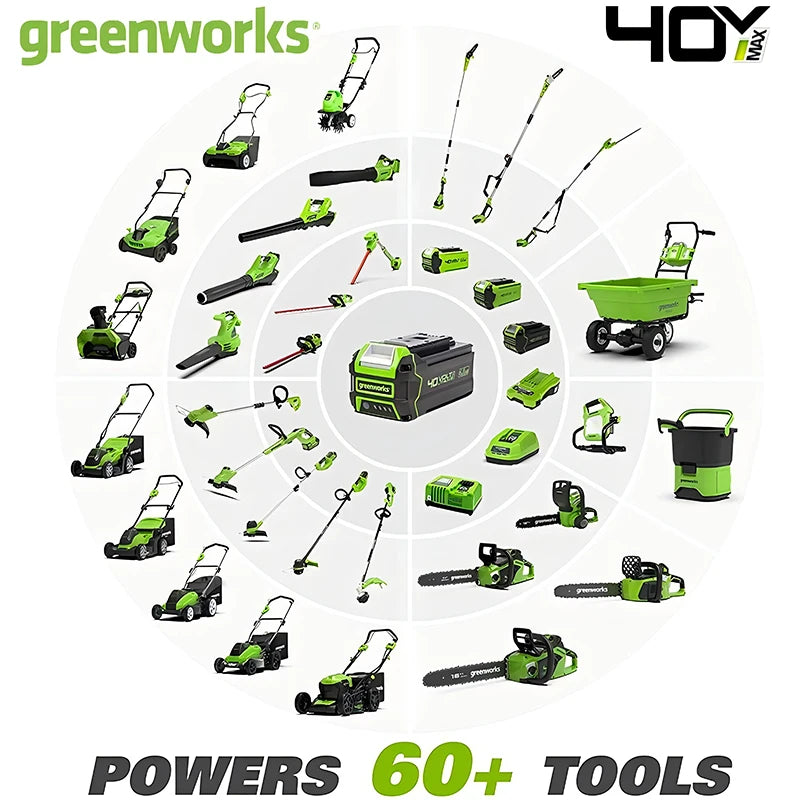 Podadora Eléctrica Profesional Greenworks 40V - Tijera de Podar Sin Cable con Batería 4Ah