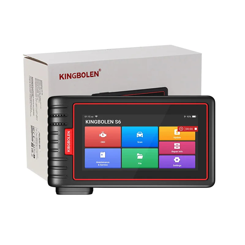 Kingbolen S6 Escáner OBD2 Profesional | Diagnóstico Completo | 28 Funciones | Actualización Lifetime | Compatible Todos los Vehículos