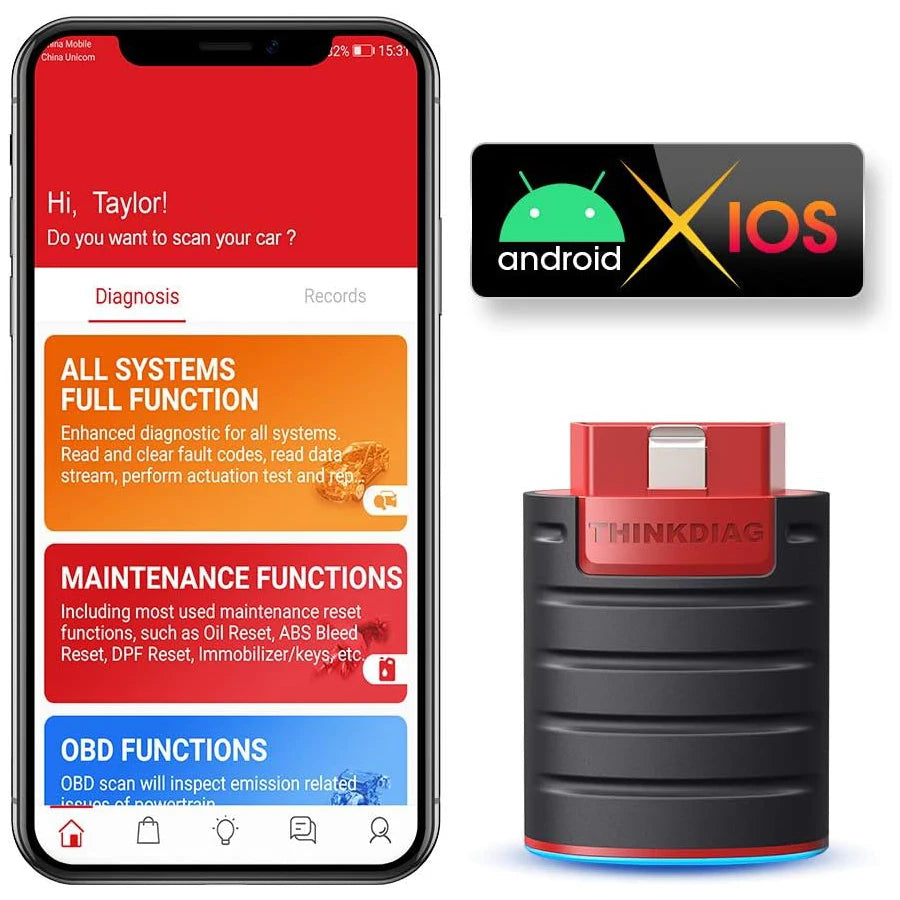 ThinkDiag OBD2 Scanner Profesional 12V - Diagnóstico Completo Bluetooth | Envío Rápido EU