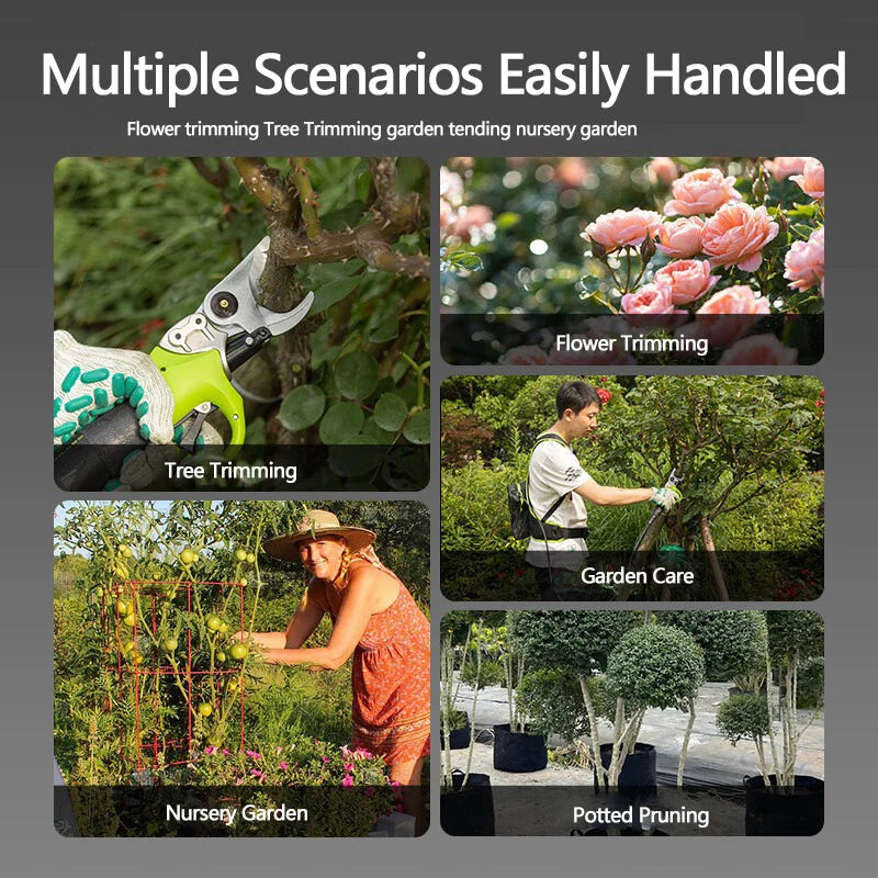 Podadora Eléctrica Profesional Greenworks 40V - Tijera de Podar Sin Cable con Batería 4Ah