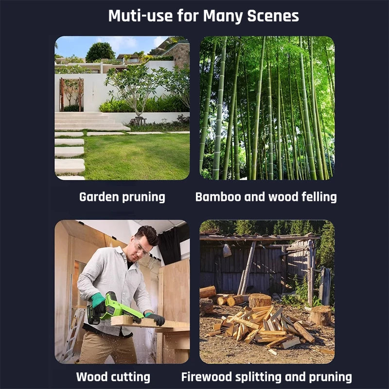 Greenworks Mini Kettensäge 24V 6 Zoll Akku | Brushless Motor | 4Ah Akku + Ladegerät | Kompakte Elektro Kettensäge für Garten