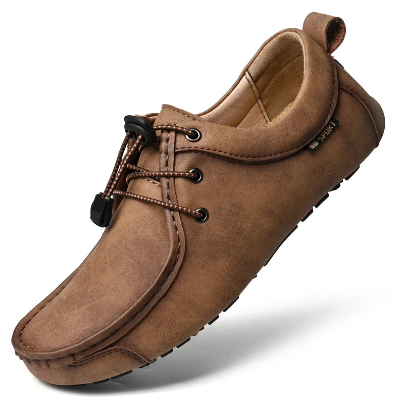 Mocasines de Cuero Premium para Hombre - Zapatos Casuales Estilo Loafer