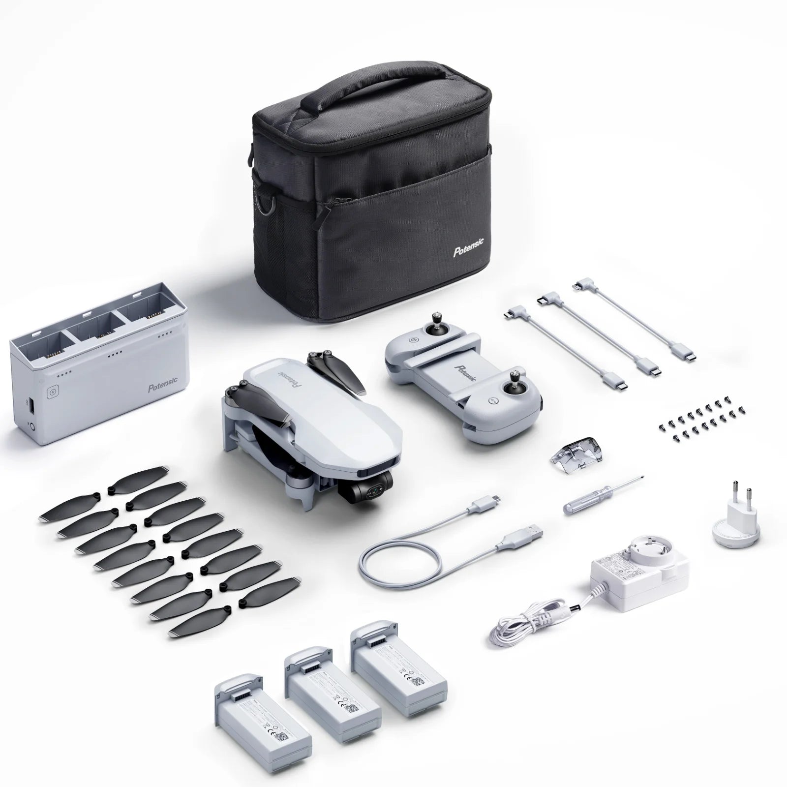 Dron Potensic ATOM C0 Mini 4K - Gimbal 3 Ejes, GPS 6km, Cámara Profesional, Brushless RC