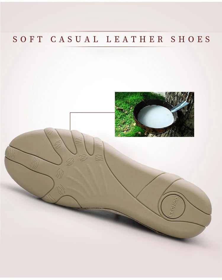 Zapatos de Piel Auténtica para Hombre - Botines Informales con Cordones 2025