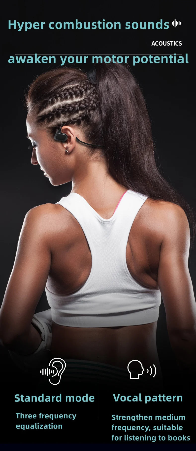 Auriculares Conducción Ósea IPX8 Bluetooth 5.3 - 32GB MP3 Natación Deportivos