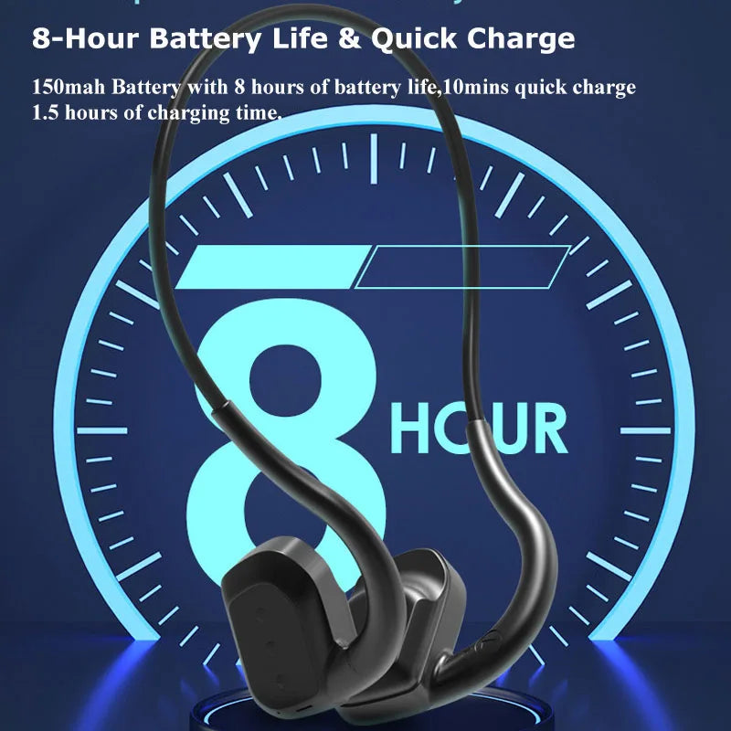 Auriculares Conducción Ósea IPX8 Bluetooth 5.3 - 32GB MP3 Natación Deportivos