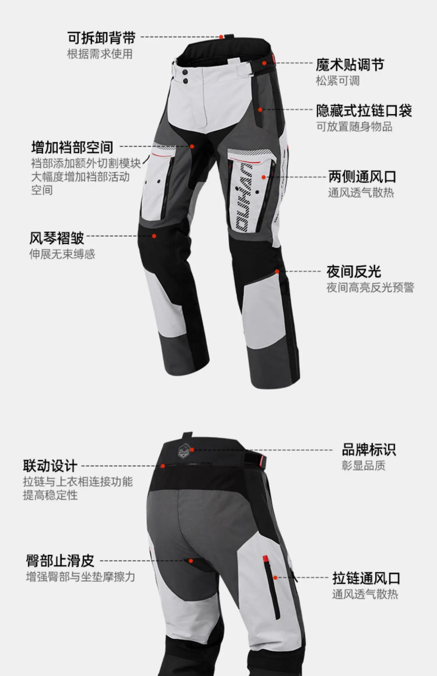 Traje Moto DUHAN Impermeable - Chaqueta Invierno Motocross Hombre 4 Estaciones