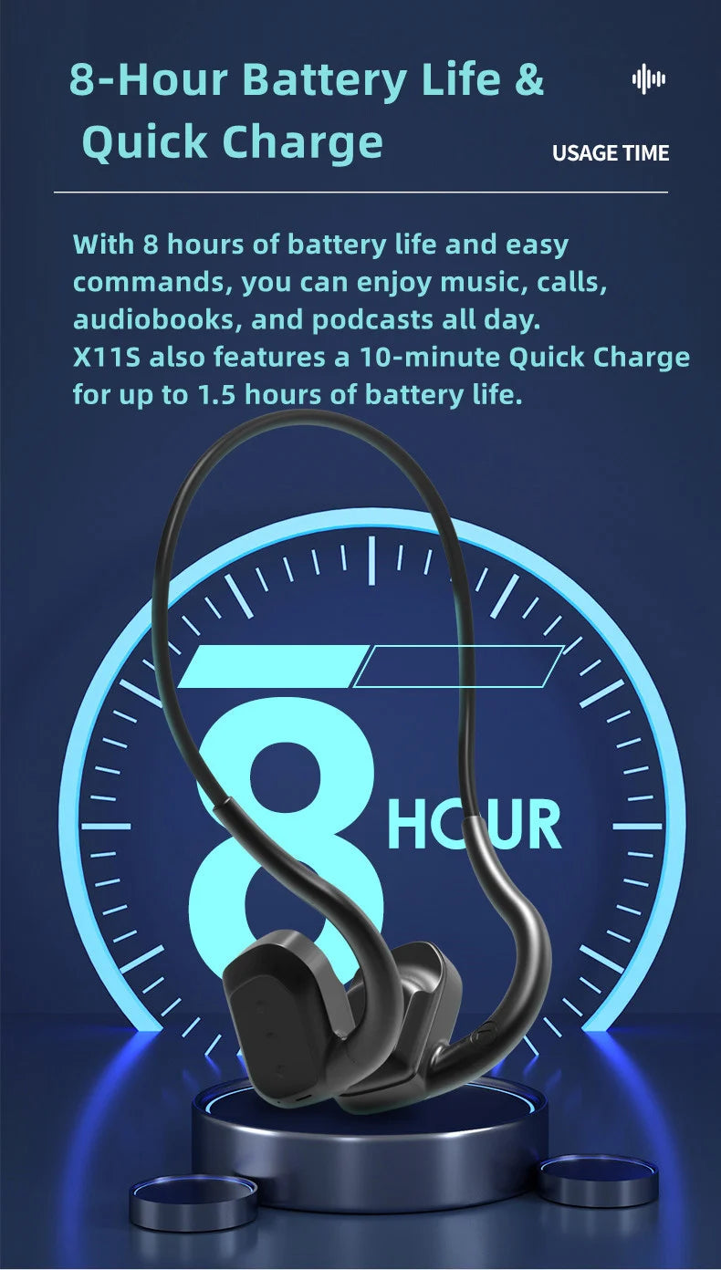 Auriculares Conducción Ósea IPX8 Bluetooth 5.3 - 32GB MP3 Natación Deportivos