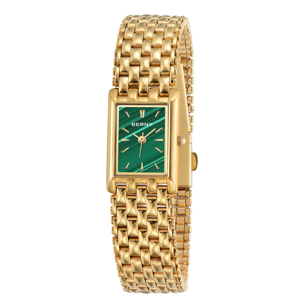 Reloj BERNY Dorado Mujer - Cuadrado Acero Inoxidable