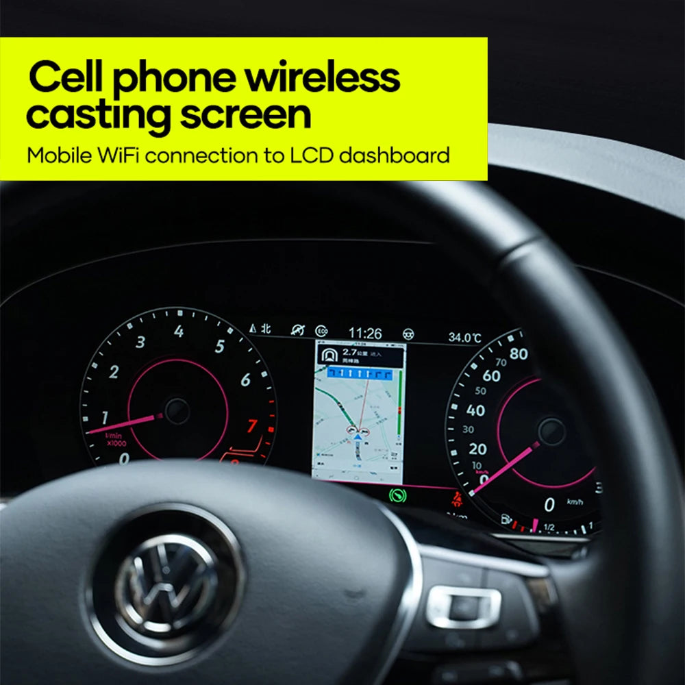 Cuadro de Instrumentos Digital LCD 10.25" para VW - Scirocco, Caddy, Touran, Sharan, EOS, Golf 5