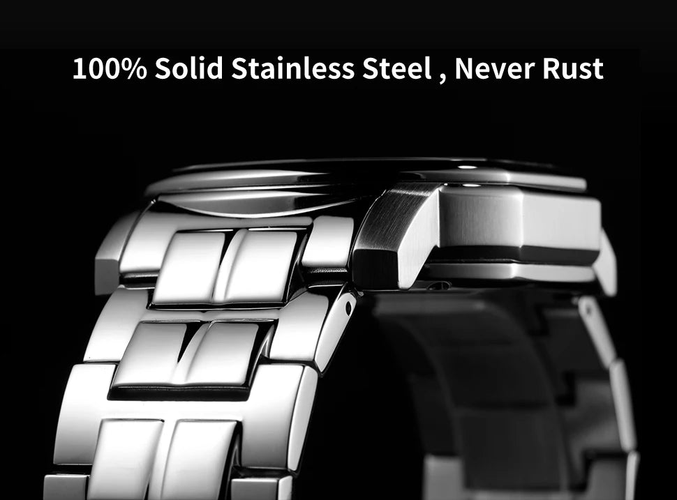 BERNY Reloj Mecánico Automático Hombre Miyota - Zafiro Resistente al Agua