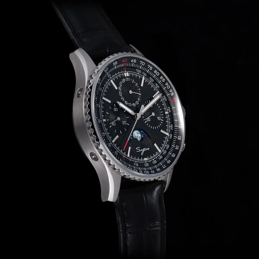 Reloj Sugess Cronógrafo Mecánico Moonphase Pilot - Movimiento ST1908 Tianjin