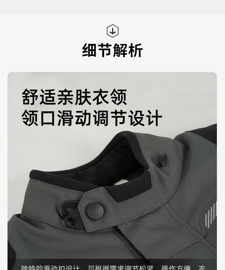 Traje Moto DUHAN Impermeable - Chaqueta Invierno Motocross Hombre 4 Estaciones