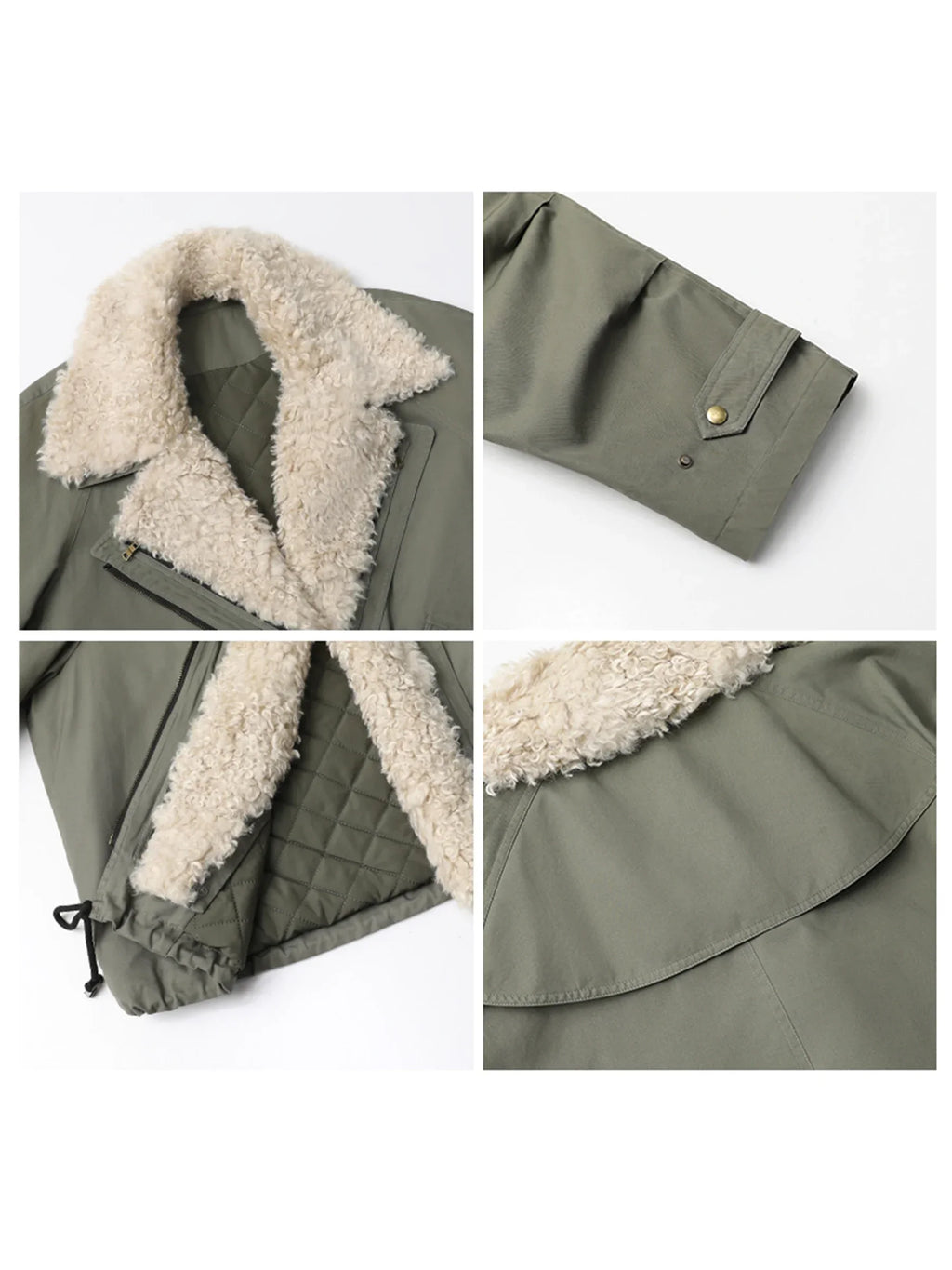 Chaqueta Motera Mujer Algodón - Abrigo Invierno Cálido Retro Streetwear 2025