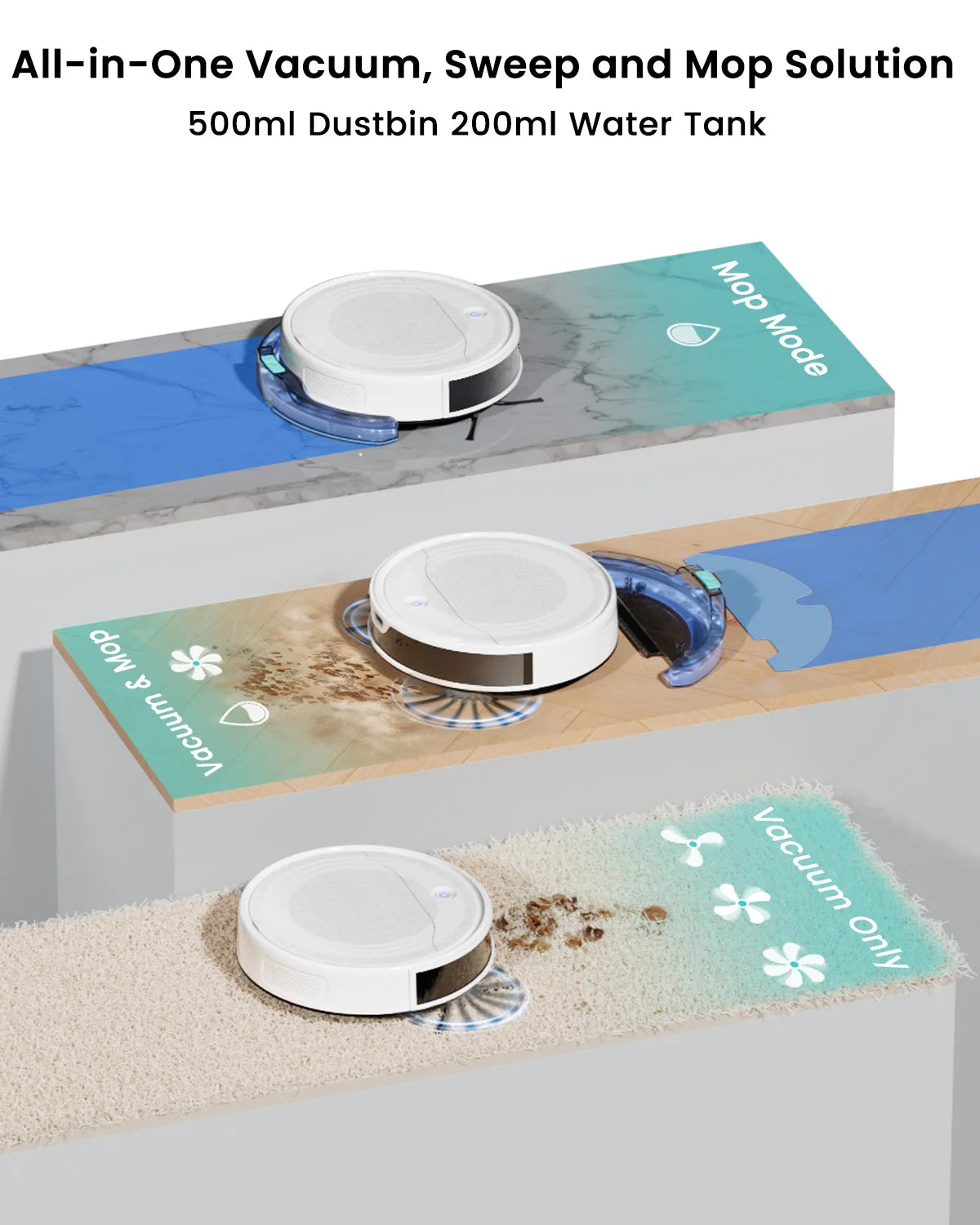 Robot Aspirador LEFANT M310 Ultra - 6000Pa Navegación ToF