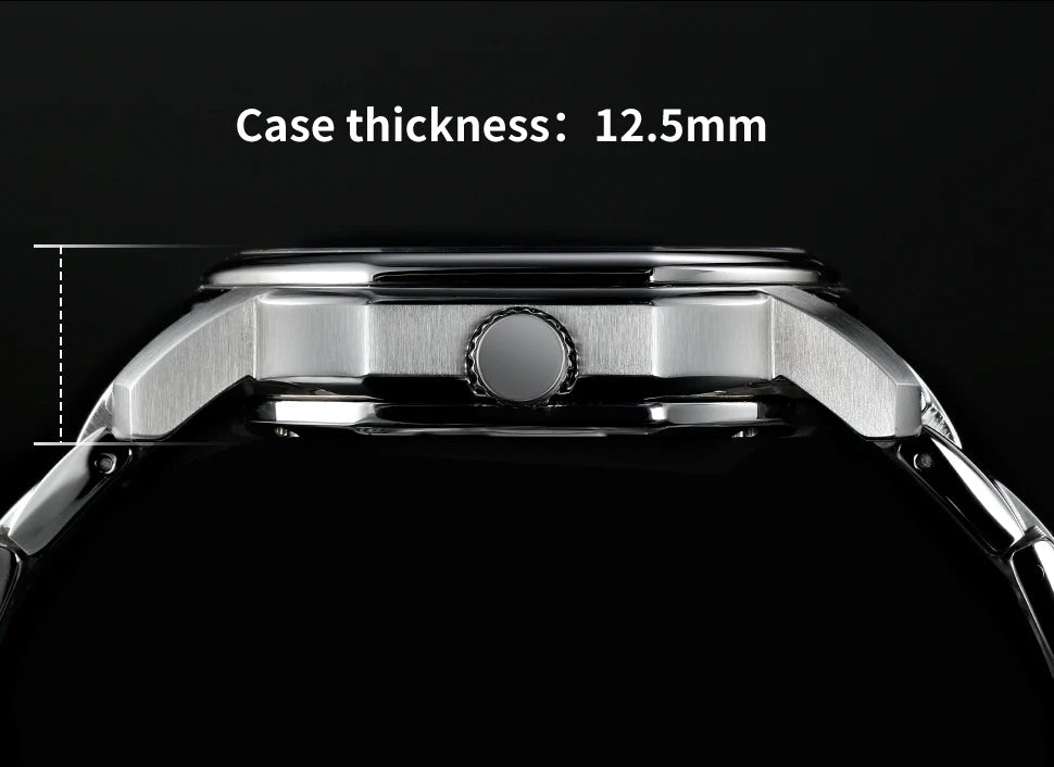 BERNY Reloj Mecánico Automático Hombre Miyota - Zafiro Resistente al Agua