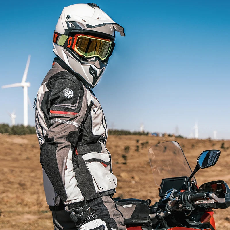 Traje Moto DUHAN Impermeable - Chaqueta Invierno Motocross Hombre 4 Estaciones