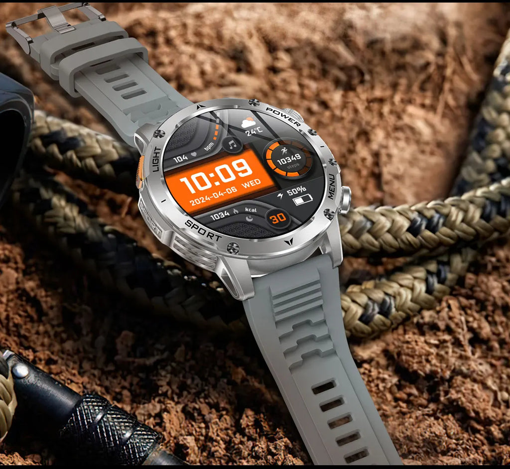 Reloj Smartwatch T-REX3 Deportivo GPS - Batería 1000mAh, 10ATM Impermeable, Linterna, Llamadas BT