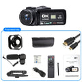 8K Videokamera 48MP mit 18x Zoom - HD Camcorder mit WIFI & 3" Touchscreen