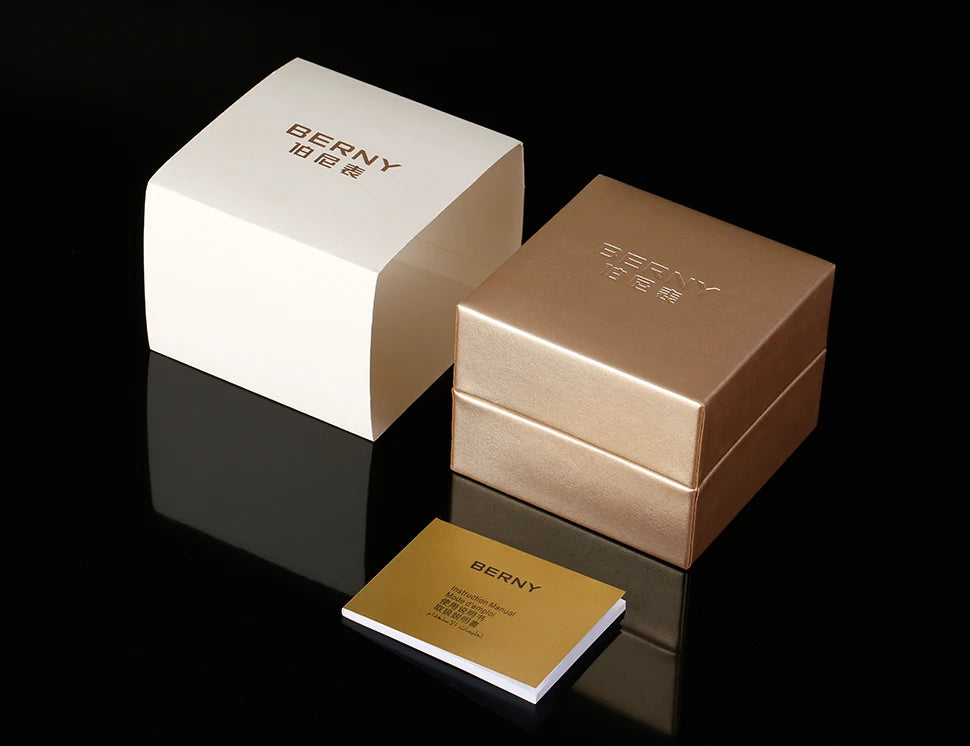 BERNY Reloj Mecánico Automático Hombre Miyota - Zafiro Resistente al Agua