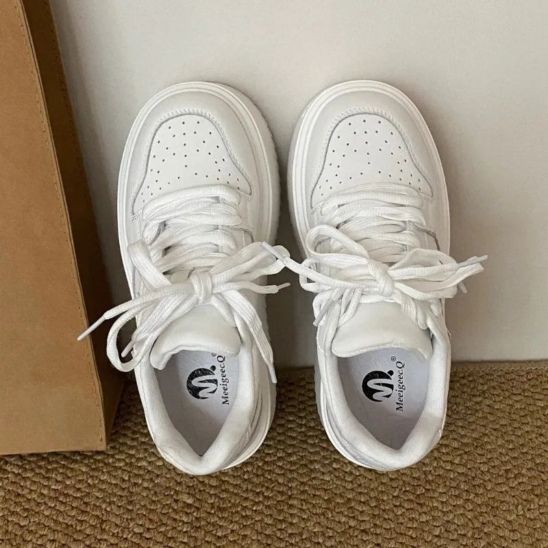 Zapatillas Plataforma Mujer Primavera Otoño - Suela Gruesa Cómodas Casuales