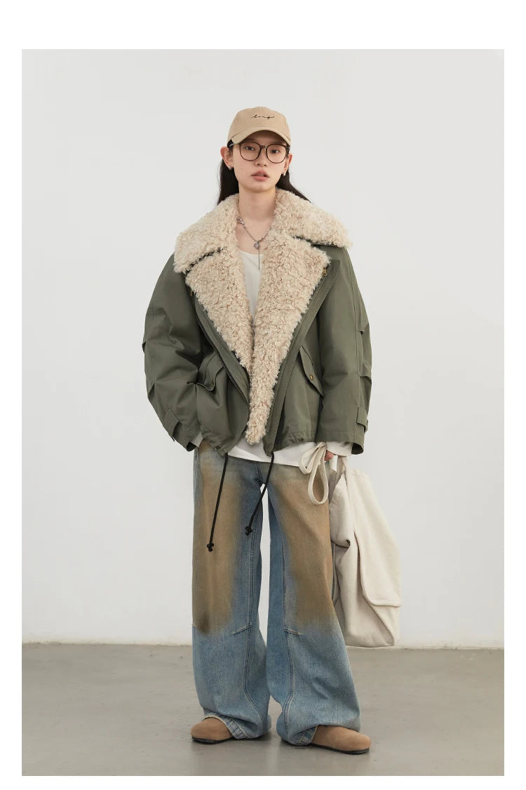 Chaqueta Motera Mujer Algodón - Abrigo Invierno Cálido Retro Streetwear 2025