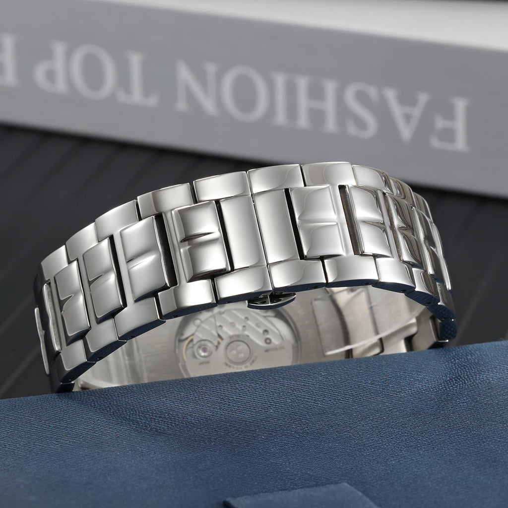 BERNY Reloj Mecánico Automático Hombre Miyota - Zafiro Resistente al Agua