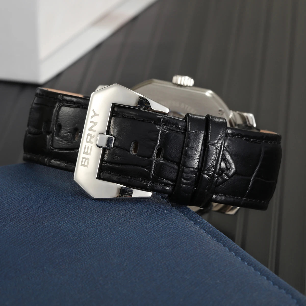 BERNY Reloj Mecánico Automático Hombre Miyota - Zafiro Resistente al Agua