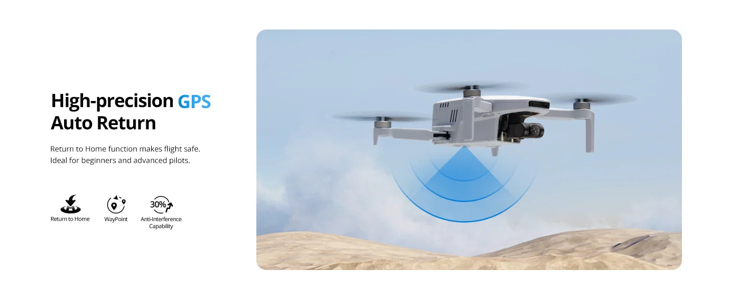 Dron Potensic ATOM C0 Mini 4K - Gimbal 3 Ejes, GPS 6km, Cámara Profesional, Brushless RC