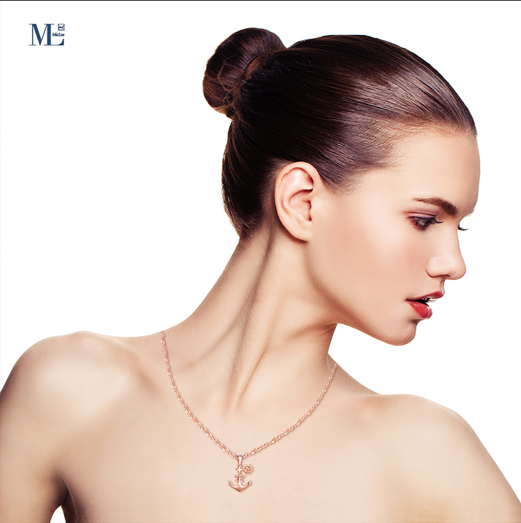 Collar Ancla Plata 925 - Colgante Náutico con Timón y Estrellas - Captains of the World