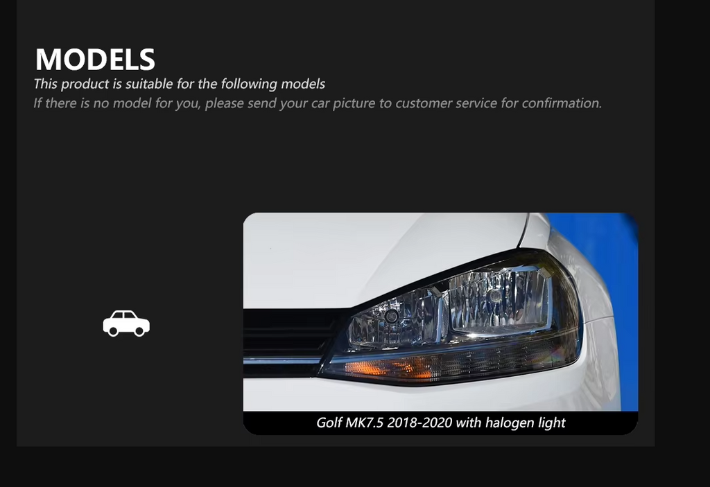 Faros LED para VW Golf MK7/MK7.5 - Upgrade Halógeno a LED - TANLUZE 10000LM 6000K