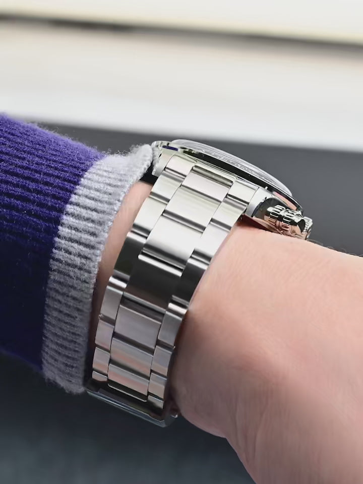 Reloj Cronógrafo Sugess ST1907 Swanneck Pilot - Movimiento Mecánico Original con Cristal de Zafiro